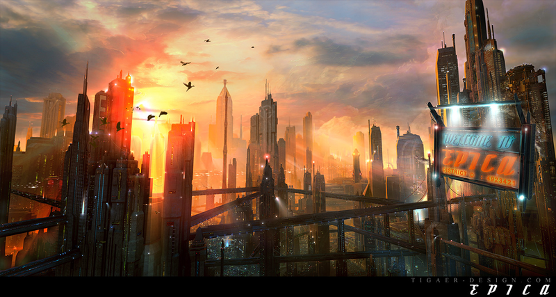 Illustration for article titled Dark City, Cool Art: Awesome Neo-Noir and Urban Fantasy Cityscapes